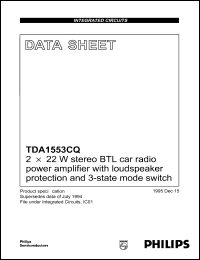 Click here to download TDA1553CQ Datasheet