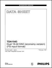 Click here to download TDA1543 Datasheet