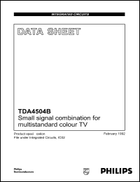 Click here to download TDA4504B Datasheet