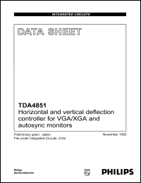 Click here to download TDA4851 Datasheet