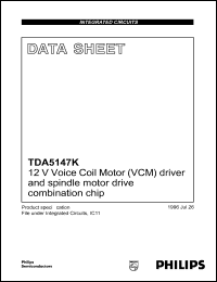 Click here to download TDA5147K Datasheet