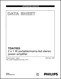 Click here to download TDA7053 Datasheet