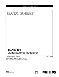 Click here to download TDA8040T Datasheet