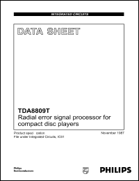 Click here to download TDA8809T Datasheet