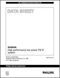 Click here to download SA604AD Datasheet