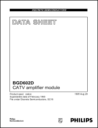 Click here to download BGD602D Datasheet