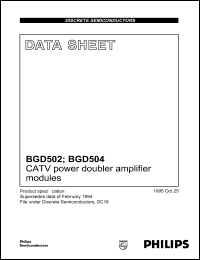 Click here to download BGD504 Datasheet