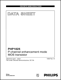 Click here to download PHP1025 Datasheet