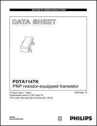 Click here to download PDTA114TK Datasheet