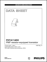 Click here to download PDTA114EK Datasheet