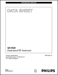 Click here to download SA1920 Datasheet