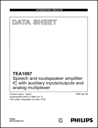 Click here to download TEA1097TV Datasheet