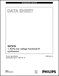 Click here to download SA7016 Datasheet