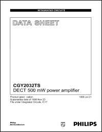 Click here to download CGY2032TS Datasheet