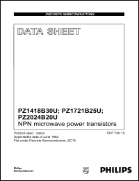 Click here to download PZ1721B25U Datasheet