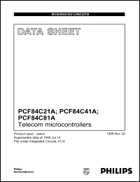 Click here to download PCF84C21 Datasheet
