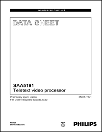 Click here to download SAA5191 Datasheet