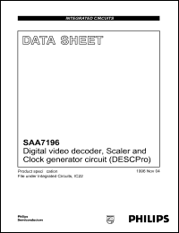 Click here to download SAA7196H Datasheet