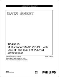 Click here to download TDA9815 Datasheet
