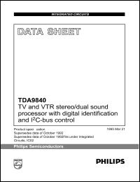 Click here to download TDA9840 Datasheet