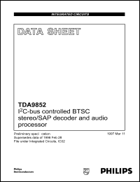 Click here to download TDA9852 Datasheet
