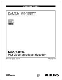 Click here to download SAA7130HL Datasheet