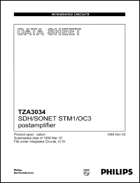 Click here to download TZA3034U Datasheet