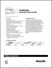 Click here to download PCA82C200T Datasheet