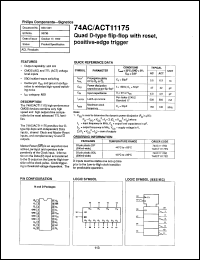 Click here to download 74ACT11175D Datasheet