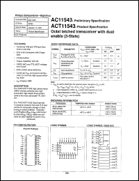 Click here to download 74ACT11543D Datasheet