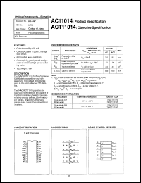 Click here to download 74AC11014D Datasheet