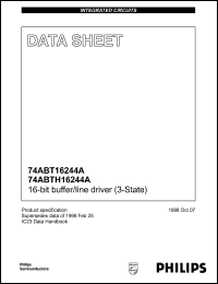 Click here to download 74ABH16244 Datasheet