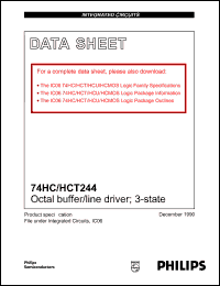 Click here to download 74HCT244 Datasheet