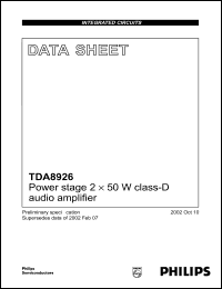 Click here to download TDA8926J Datasheet