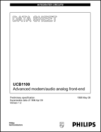 Click here to download UCB1100LP/X3 Datasheet