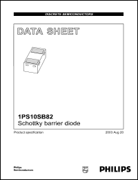 Click here to download 1PS10SB82 Datasheet