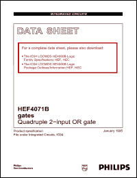 Click here to download HEF4071 Datasheet
