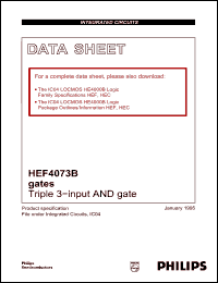 Click here to download HEF4073BF Datasheet