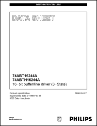 Click here to download 74ABTH16244A Datasheet