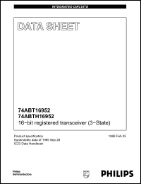 Click here to download 74ABT16952 Datasheet
