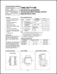 Click here to download 74ACT11160 Datasheet