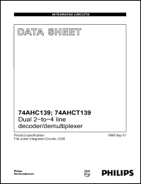 Click here to download 74AHC139PWDH Datasheet