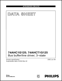 Click here to download 74AHCT1G125GW Datasheet