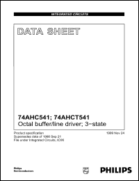 Click here to download 74AHCT541 Datasheet