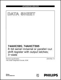 Click here to download 74AHCT595D Datasheet