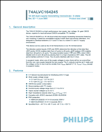 Click here to download 74ALVC164245 Datasheet