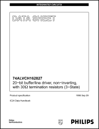 Click here to download 74ALVCH162827 Datasheet