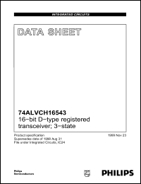 Click here to download 74ALVCH16543 Datasheet