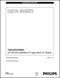 Click here to download 74ALVCH16841 Datasheet