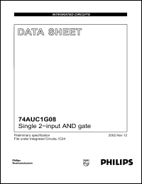 Click here to download 74AUC1G08 Datasheet